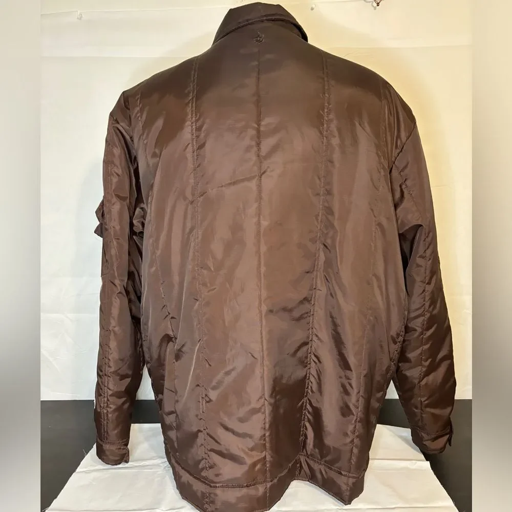 Rocawear Puffer Zip‎ Winter Jacket Brown Men 2XL